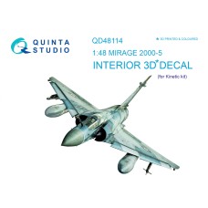 Quinta QD48114 1/48 Mirage 2000-5 3d-Printed  Interior Decal