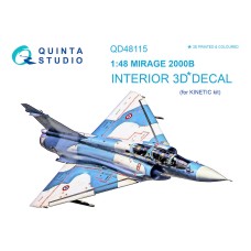 Quinta QD48115 1/48 Mirage 2000B 3d-Printed  Interior Decal