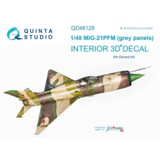 Quinta QD48129 1/48 Mig-21PFM 3d-Printed  Interior Decal