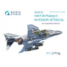 Quinta QD48132 1/48 F-4S Phantom II 3d-Printed  Interior Decal