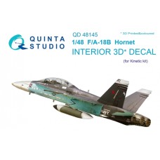Quinta QD48145 1/48 F/A-18B Hornet 3d-Printed  Interior Decal