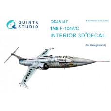 Quinta QD48147 1/48 F-104A/C 3d-Printed  Interior Decal