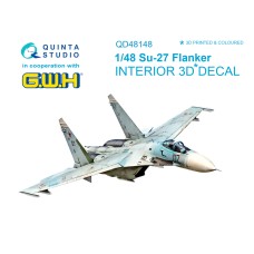 Quinta QD48148 1/48 Su-27 Flanker 3d-Printed  Interior Decal