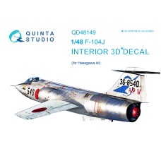 Quinta QD48149 1/48 F-104J 3d-Printed  Interior Decal