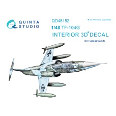 Quinta QD48152 1/48 TF-104G 3d-Printed  Interior Decal
