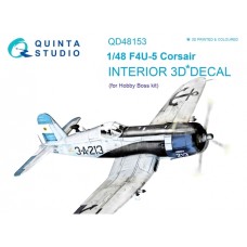 Quinta QD48153 1/48 F4U-5 Corsair 3d-Printed  Interior Decal