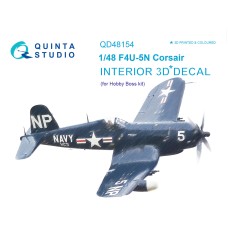 Quinta QD48154 1/48 F4U-5N Corsair 3d-Printed  Interior Decal