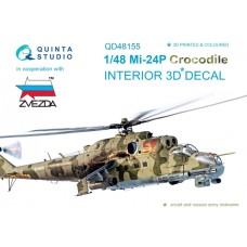 Quinta QD48155 1/48 Mi-24 P Crocodile 3d-Printed  Interior Decal