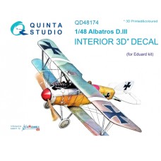 Quinta QD48174 1/48 Albatros D.III  3d-Printed  Interior Decal