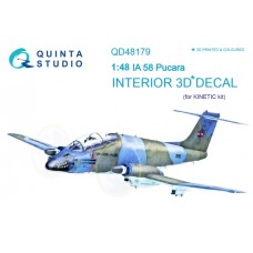 Quinta QD48179 1/48 IA 58 Pucara 3d-Printed  Interior Decal