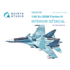 Quinta QD48188 1/48 Su-30SM Flanker-H 3d-Printed  Interior Decal