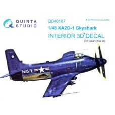 Quinta QD48107 1/48 XA2D-1 Skyshark 3d-Printed  Interior Decal