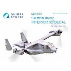 Quinta QD48182 1/48 MV-22 Osprey 3d-Printed  Interior Decal