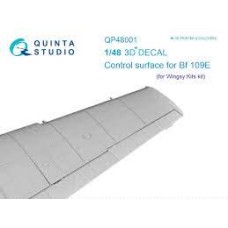 Quinta QP48001 1/48 Control Surface For Bf 109 E 3d-Printed Decal