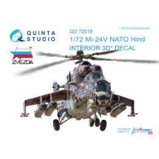 Quinta QD72019 1/72 Mi-24V NATO Hind 3d-Printed  Interior Decal