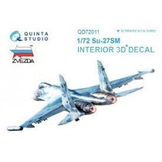 Quinta QD72011 1/72 Su-27SM 3d-Printed  Interior Decal