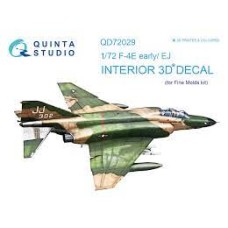 Quinta QD72029 1/72 F-4E Early E/J 3d-Printed  Interior Decal