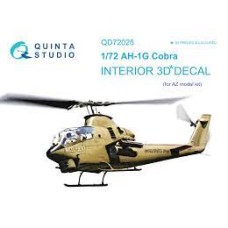 Quinta QD72028 1/72 AH-1G Cobra 3d-Printed  Interior Decal