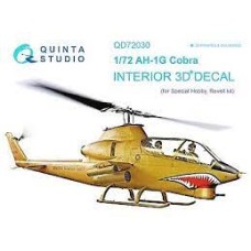 Quinta QD72030 1/72 AH-1G Cobra  3d-Printed  Interior Decal