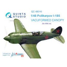Quinta QC48016 1/48 Polikarpov I-185 vacuformed clear canopy