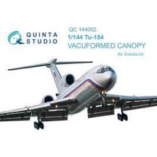 Quinta QC1144002 Tu-154 vacuformed clear canopy