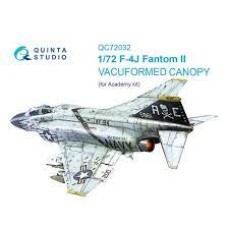 Quinta QC72032 1/72 F-4J Phantom II vacuformed clear canopy