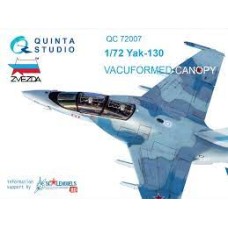 Quinta QC72007 1/72 Yak-130 vacuformed clear canopy