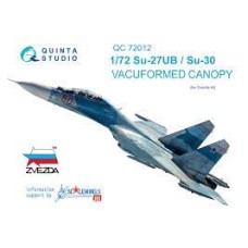 Quinta QC72012 1/72 SU-27UB/ SU-30 vacuformed clear canopy