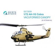 Quinta QC72028 1/72 AH-1G Cobra vacuformed clear canopy