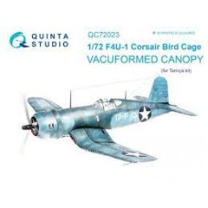 Quinta QC72023 1/72 F4U-1 Corsair Bird Cage vacuformed clear canopy