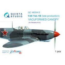 Quinta QC48004-s 1/48 Yak-1B (late production) vacuformed clear canopy