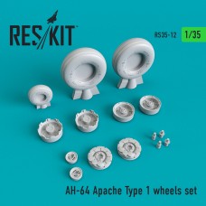 Reskit RS35-0012 1/35 AH-64 Apache Type 1 wheels set