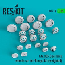 Reskit RS35-0018 1/35 Kfz.305 Opel blitz wheels set for Tamiya kit (weighted) 