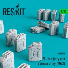 Reskit RS35-0020 1/35 20 litre jerry can - German army (WWll) (16 pcs) 