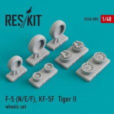 Reskit RS48-0005 1/48 Northrop F-5F/F-5N), KF-5F "Tiger II" wheels set