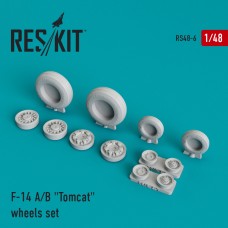 Reskit RS48-0006 1/48 Grumman F-14A/F-14B Tomcat wheels set
