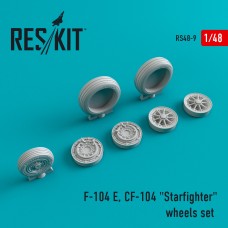 Reskit RS48-0009 1/48 Lockheed F-104, CF-104 "Starfighter" wheels set