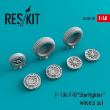 Reskit RS48-0010 1/48 Lockheed F-104F/F-104G "Starfighter" wheels set
