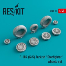 Reskit RS48-0011 1/48 Lockheed F-104G/S Turkish "Starfighter" wheels set