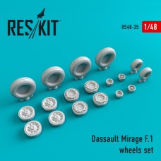 Reskit RS48-0035 1/48 Dassault Mirage F.1 wheels set