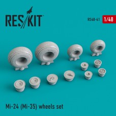 Reskit RS48-0041 1/48 Mil Mi-24D (Mi-35) wheels set