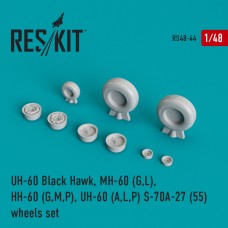 Reskit RS48-0044 1/48 Sikorsky H-60 (all versions) wheels set 