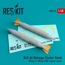 Reskit RS48-0048 1/48 BLG-66 Belouga Cluster Bomb x 2 
