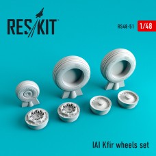 Reskit RS48-0051 1/48 IAI C-2/C-7 Kfir wheel set 