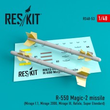 Reskit RS48-0053 1/48 R-550 Magic-2 missile (4 pcs)