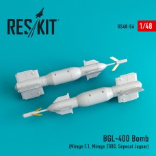 Reskit RS48-0056 1/48 BGL-400 free-fall general -purpose bombs x 2 pcs)