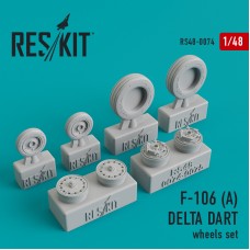 Reskit RS48-0074 1/48 Convair F-106А Delta Dart wheels set