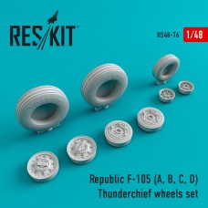 Reskit RS48-0076 1/48 Republic F-105A/F-105B/F-105C/F-105D) Thunderchief wheels set