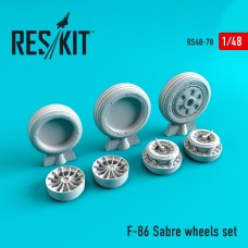 Reskit RS48-0078 1/48 North-American F-86 Sabre wheels set