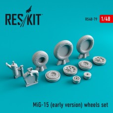 Reskit RS48-0079 1/48 Mikoyan MiG-15 (early version) wheels set